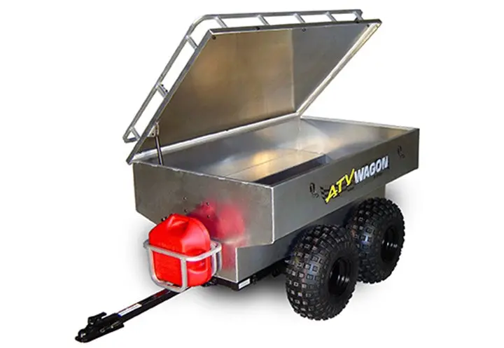Bosski | Trailer | Model 1600 Aluminum Atv | Cargo Volume 45 Cubic Feet | Overall Dimensions 47” W X 113” L X 44” H | Horsepower 15 To 25 Hp | For Atv & Utv 1