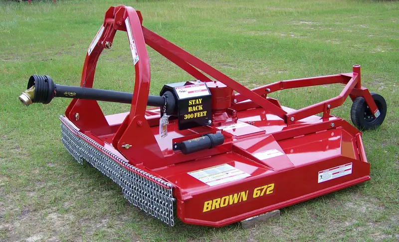 Brown Brush Cutter - Heavy Duty 3-Point Hitch | Model 672Hd & 672Hd-1 | Cutting Width  6' | Horsepower 65Hp | For Tractor 1