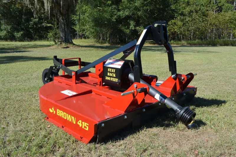 Brown Heavy Duty Rotary Cutter - 3Pt Hitch | Model 415 (410 Series) | Width 5' | 45Hp | For Tractor 1