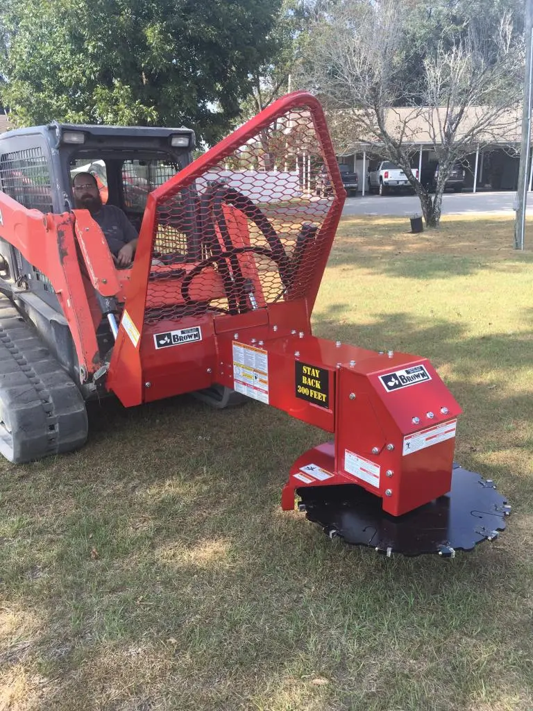 Brown Hydraulic Rotator Tree Saw | Model Hts & Hts3 Series | Cutting Disc 30 Inches | Oil Flow Range 20Gpm-42Gpm | For Skid Steer 1