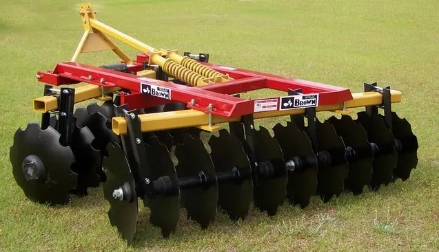 Brown Offset Disc Harrow Heavy-Duty 3Pt | Model Osl Series | Cutting Widths 6' To 9' | Horsepower 60-85 Hp | For Tractor 1