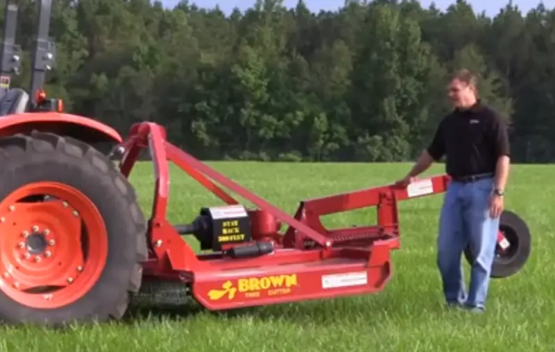 Brown Rotary Cutter With Stump Jump ( Heavy Duty 3-Point Hitch ) | Model 416 | Width 6' | Horsepower 55 Hp | For Tractor 1