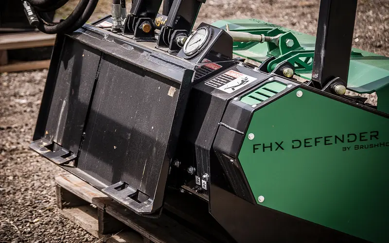 Brush-Hound Defender Forestry Mulcher | Fhx Series | Overall Width 66" & 86" | 17–70 Gpm | For Skid Steers 1