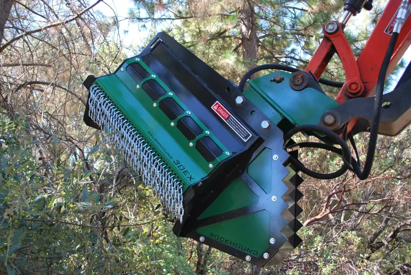 Brush-Hound Flail Brush Mower Shredder | Model 30Ex | Cutting Width 30" | Machine Size 4-6+ Tons | For Excavators 1