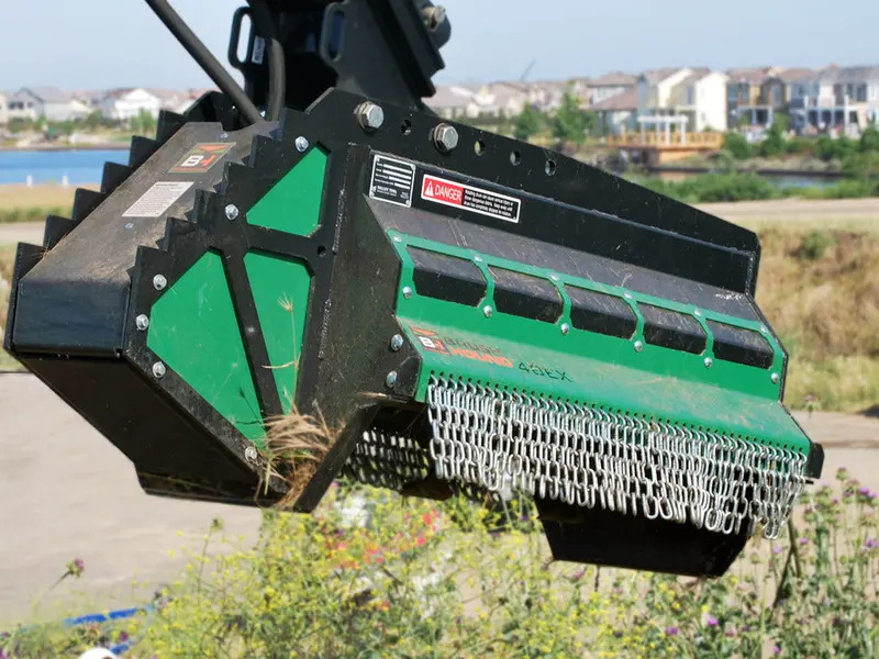Brush-Hound Hammer-Head Flail Mower Shredder | Model 40Ex | Cutting Width 40" | Machine Size 6-8 Tons | For Excavators 1