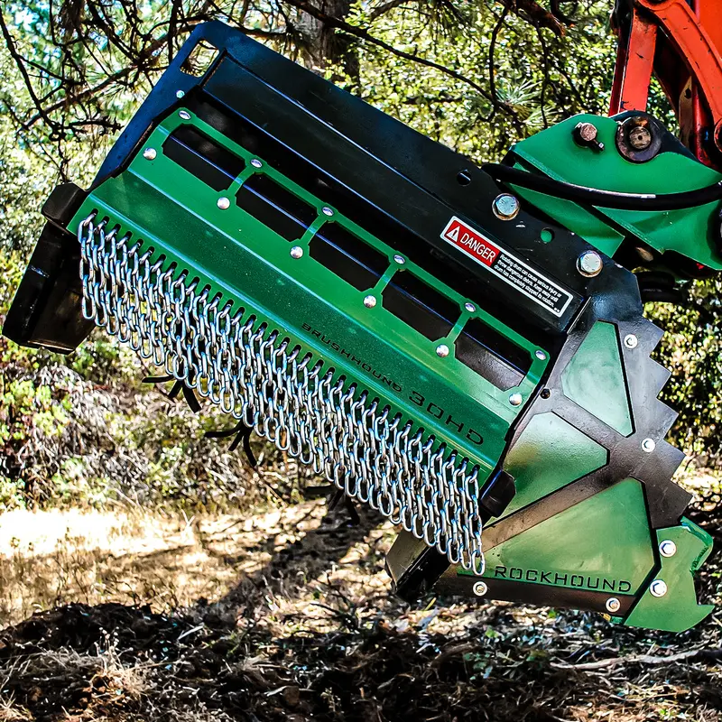 Brush-Hound Hd Flail Brush Mower Shredder | Model Hd-30Ex | Cutting Width 30" | Machine Size 5-8 Tons | For Excavators 1