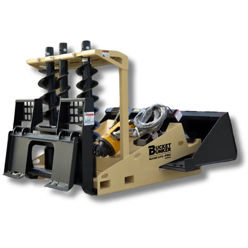 Bucket Bunker Auger Lite-Pro | Width 48" | Length 60" | 15-30 Gpm | For Skid Steers 1