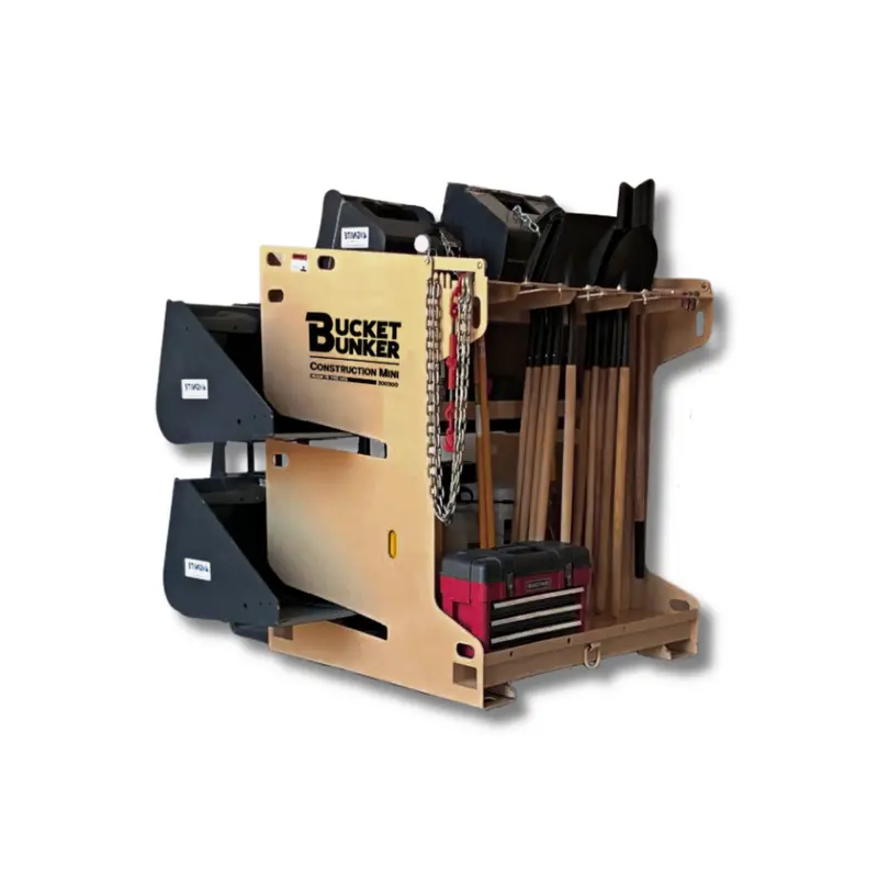 Bucket Bunker Construction Mini | Width 38" | Length 38" | 8–15 Gpm | For Skid Steers & Mini Excavators 1