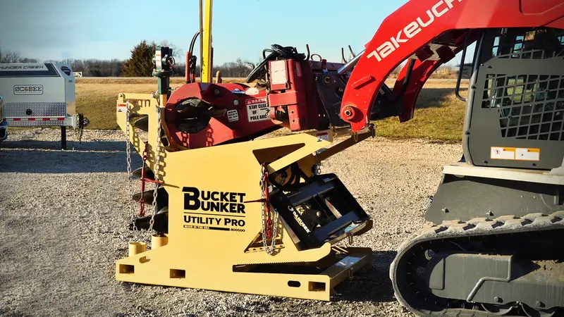 Bucket Bunker Utility Pro | Model 400500 | 64" X 49.5" Storage System | Heavy-Duty Attachment Organizer | 8 To 30+ Gpm | For Skid Steer 1