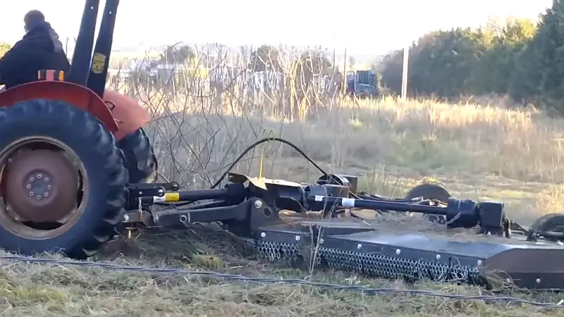 Bush Whacker Medium Duty Flex-Wing Brush Cutter | Model Md-120 | Cutting Width 120" Inches | Horsepower 25 Hp | For Tractors 1