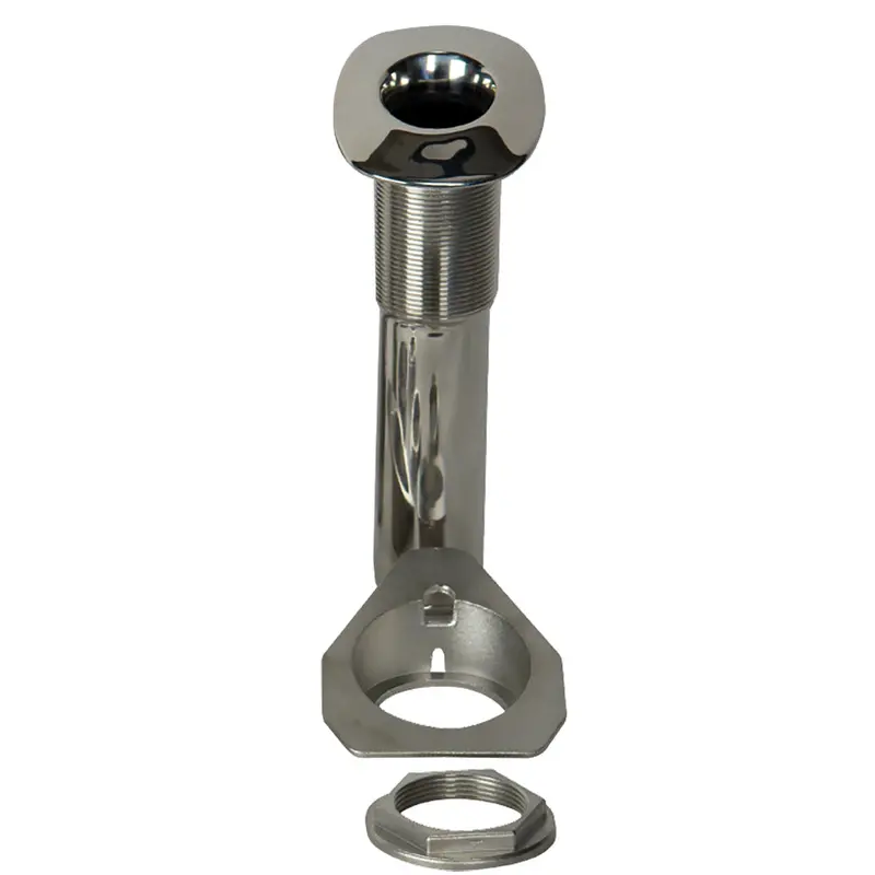 C.E. Smith 70 Series Screwless Flush Mount Rod Holder - 15 Degree - Stainless Steel - Cast Bottom - Black Liner - Boxed [53677C] 1