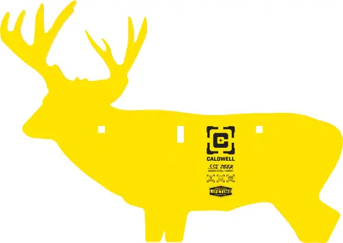 Caldwell Ar500 Deer Target - 3/8"  Ar500 Steel Yellow 1