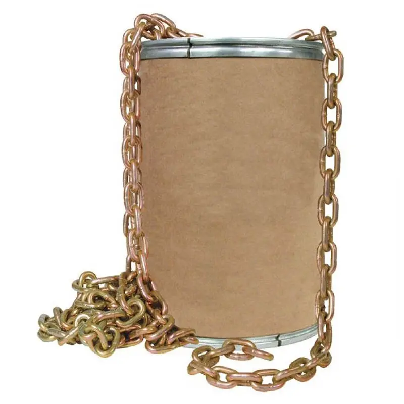 Cargo Equipment Corp G70 Chain Transport Barrel | Model 10038-200 | Size 3/8" X 200' | Break Strength 19,800 Lb. | Capacity 6,600 Lb. | For Load Securement & Industrial Hauling 1