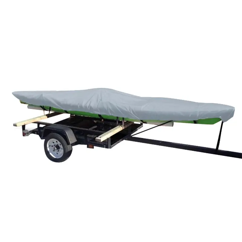 Carver Poly-Flex Ii Extra Wide Styled-To-Fit Cover F/14.5 Fishing Kayaks Trailerable - Grey [4014Xf-10] 1