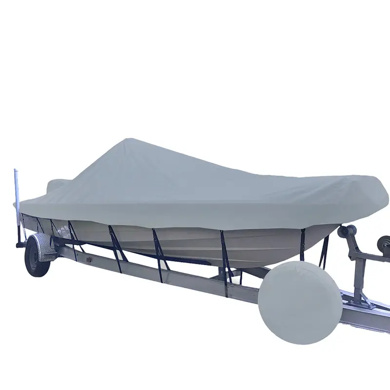 Carver Poly-Flex Ii Narrow Series Styled-To-Fit Boat Cover F/18.5 V-Hull Center Console Shallow Draft Boats - Grey [71218Nf-10] 1