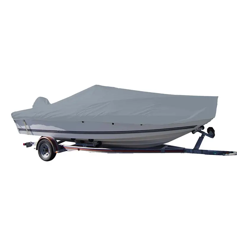 Carver Sun-Dura Styled-To-Fit Boat Cover F/17.5 V-Hull Center Console Fishing Boat - Grey [70017S-11] 1