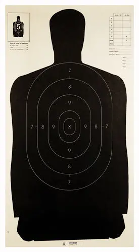 Champion Tgt Paper 24"X45" - B27 Police Target 100Pk 1