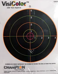 Champion Visicolor Target - 8" Bullseye 10-Pack 1