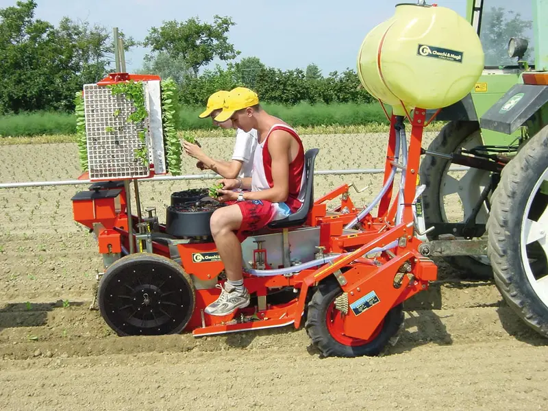 Checchi & Magli Transplanter Texdrive Best 6-Cups | Frame Width 79" To 157" | Horsepower 25-45 Hp | For Tractors 3