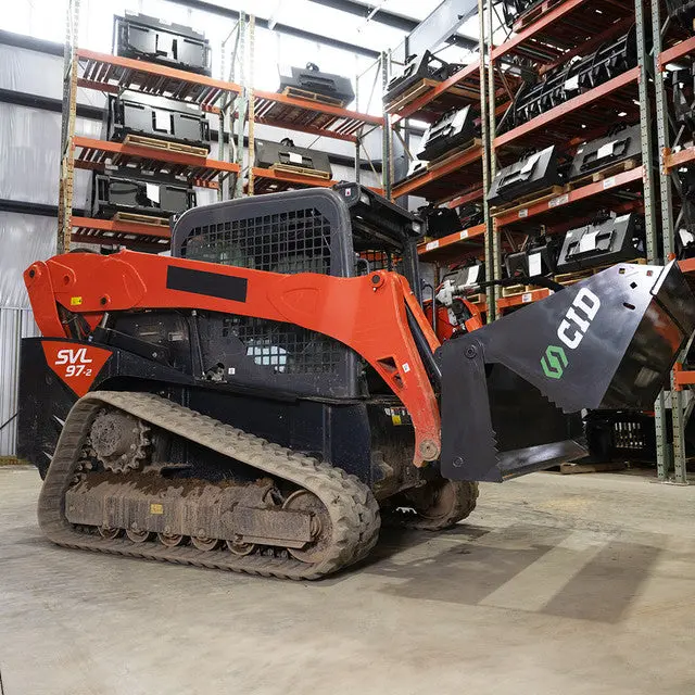 Cid Heavy Duty 4-N-1 Bucket Attachment | Hd4n1 Series | Width 63", 66" & 72" | 12–18 Gpm | For Skid Steers 1
