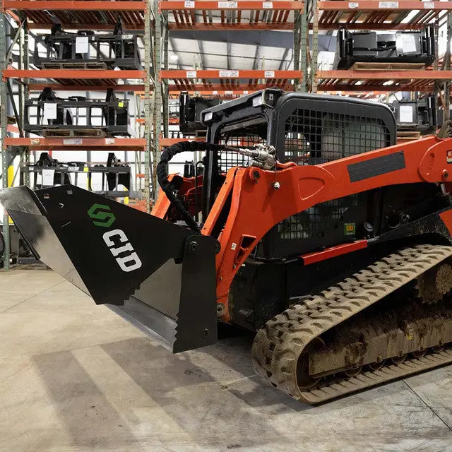 Cid Heavy Duty 4-N-1 Bucket Attachment | Hd4n1 Series | Width 63", 66" & 72" | 12–18 Gpm | For Skid Steers 3