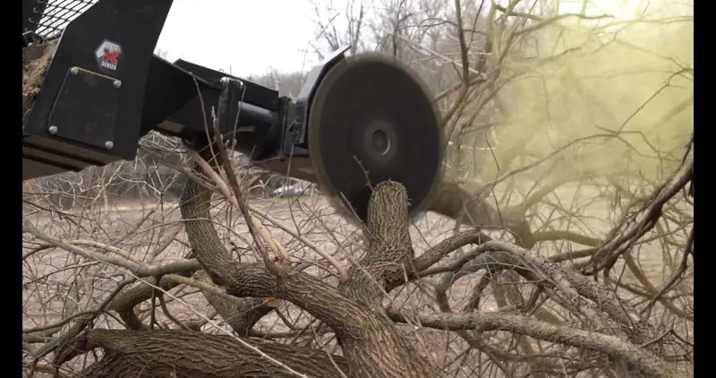 Cid Manual Rotating Tree Saw | Width 82" | 17-30 Gpm | For Skid Steers 1