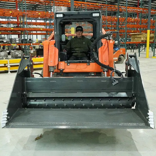 Cid Multi-Purpose Power Rake | Working Width 72", 78" & 84" | 15-25 Gpm | For Skid Steers 1