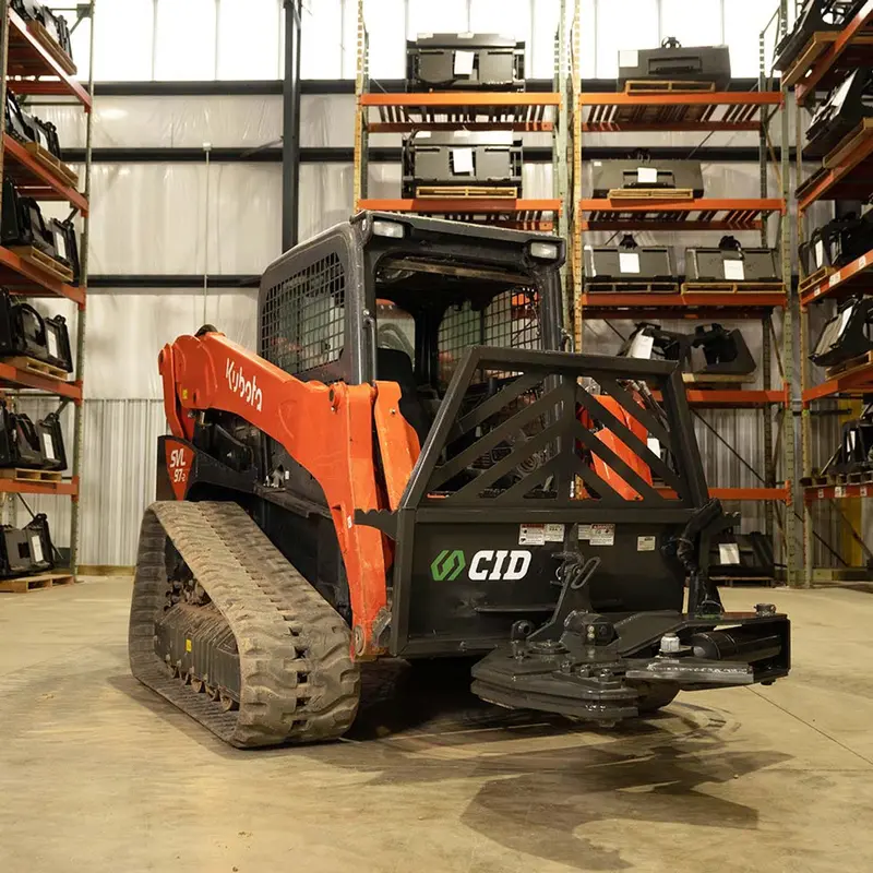 Cid Rotating Tree Shear Attachment | Manual & Hydraulic Rotating | Cutting Capacity 12" | 14-25 Gpm | For Skid Steers 1