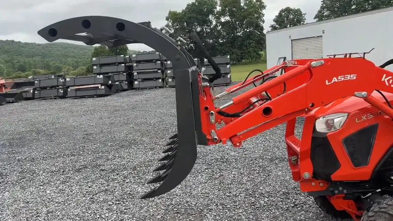 Cid Standard Grapple Rake | Arsgr Series | Width 63", 66" & 72" | 12–18 Gpm | For Skid Steers 1