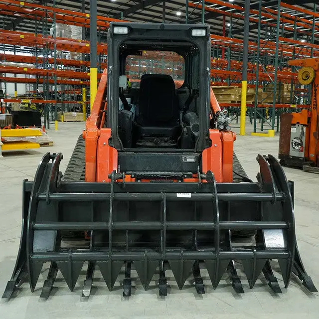Cid X-Treme Duty Grapple Rake | Width 63" To 96" | 15-30 Gpm | For Skid Steers 1