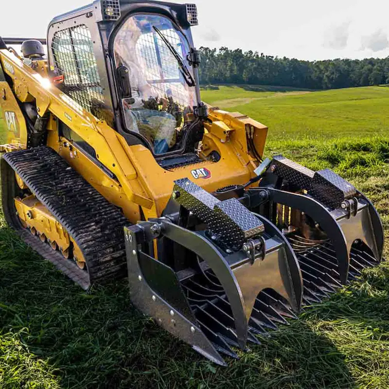 Cid X-Treme Duty Rock Grapple | Working Width 66" To 84" | 16–20 Gpm | For Skid Steers 1