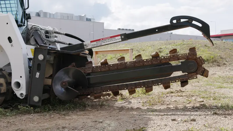 Cid X-Treme Trencher Excel Attachment | Digging Depth 36" & 48" | 15-30 Gpm | For Skid Steers 1