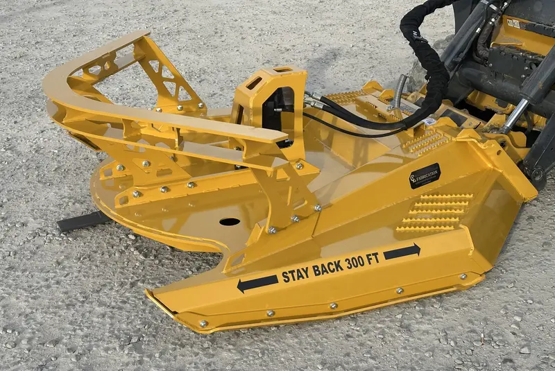 Cl Fabrication Brush Cutter | Width 72"-84" Inches | Oil Flow Range 25-40 Gpm | For Skid Steer Loaders 1