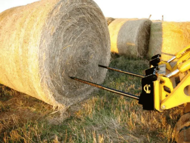 Cl Fabrication Ez Bale Spears | Width 60" To 102" Inches | Oil Flow Range 15 To 25 Gpm | For Skid Steers 1