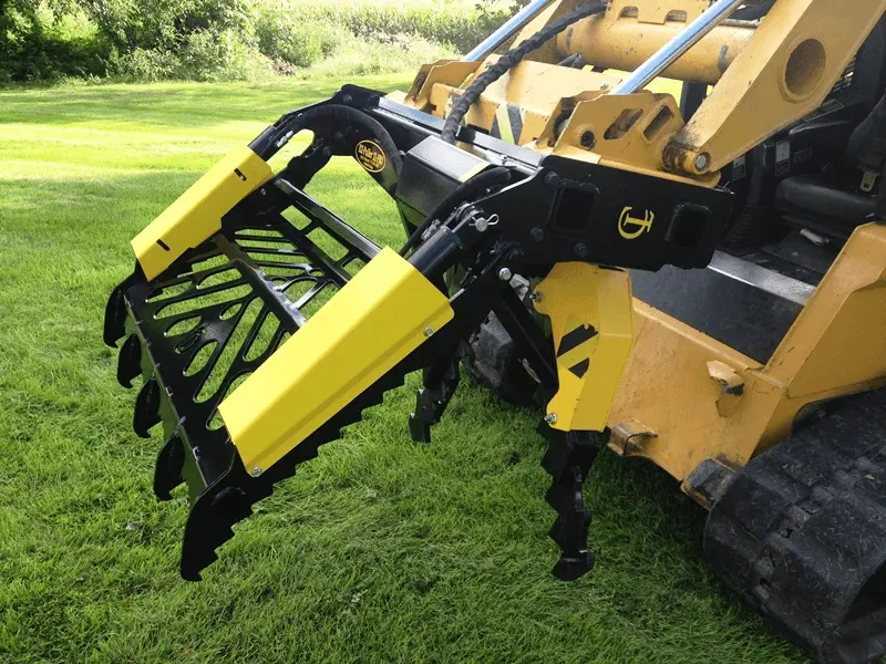 Cl Fabrication Ez Puller Grapple/Guard | Width 48" Inches | Oil Flow Range 15 To 25 Gpm | For Skid Steer 1