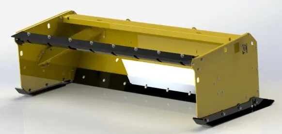 Cl Fabrication Ez Snow Pusher W Floating Mount | Width 72"-120" | Hydraulic Flow 18-25 Gpm | For Skid Steers 1
