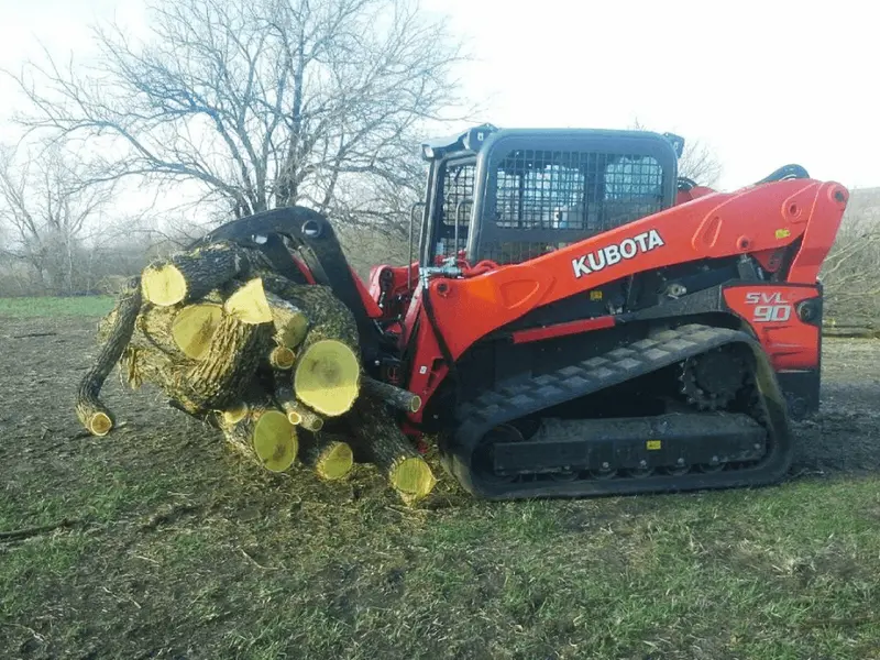 Cl Fabrication Grapple For Trees, Brush & Roots | Model Ez | Width 72" To 90" Inches | Oil Flow Range 15 To 25 Gpm | For Skid Steer 1