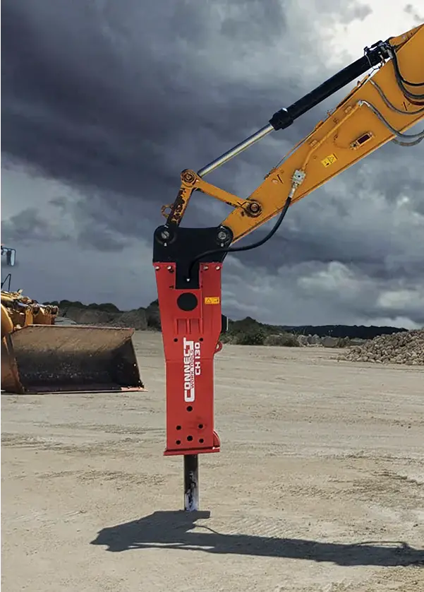Connect Work Tools Hydraulic Breaker | Model Ch165 | Tool Diameter 5.12" | 26 To 30 Ton | For Excavators 1