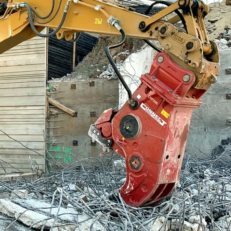 Connect Work Tools Pulverizer | Model Cwp3000r | Jaw Width 27" | 32 To 45 Ton | For Excavators 1