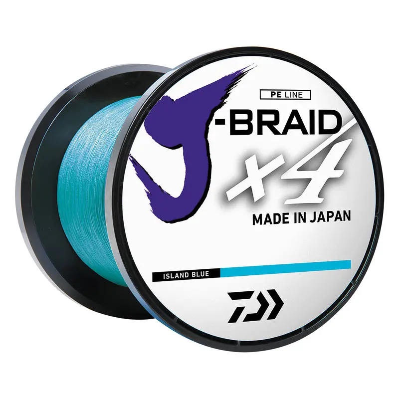 Daiwa J-Braid X4 Braided Line - 15 Lbs - 300 Yds - Island Blue [Jb4u15-300Ib] 1