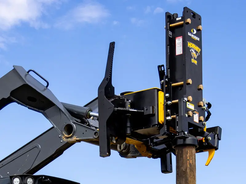 Danuser | Hornet  Post Driver | Model T8-Rr | Width 45.75" | Oil Flow Rate 10–30 Gpm | For Skid Steers 1
