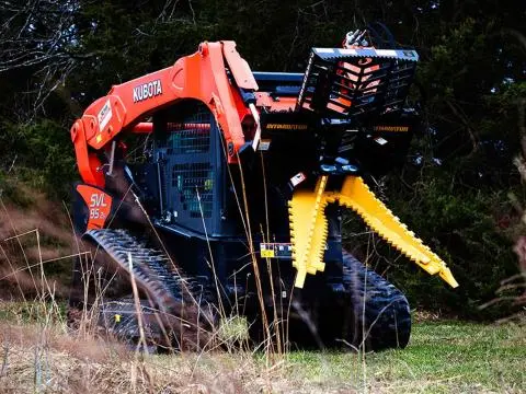 Danuser Intimidator Tree Puller | Width 46" | Oil Flow Range 30 Gpm | For Skid Steers 1