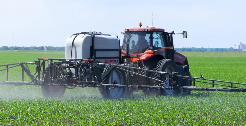 Demco | Big Wheel 50 Series Sprayer | Models 850 & 1050 Gallon | Hydraulic Front Fold Boom 45', 60' & 66' | Horsepower 120 To 200 Hp | For Tractors 1