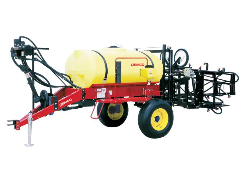 Demco | Deluxe Single Axle Sprayer | 300 Gallon | 30' To 45' Boom | Roller & Hydraulic Pump Options | Horsepower 90 To 200 Hp | For Tractors 1