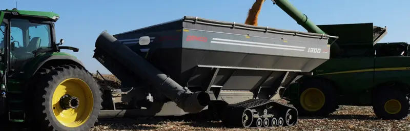 Demco Dual Auger Grain Cart | Model 1300 | Total Weight 24,460 | Horsepower 250 Hp | Hub Size 20 Bolt | For Tractors 1