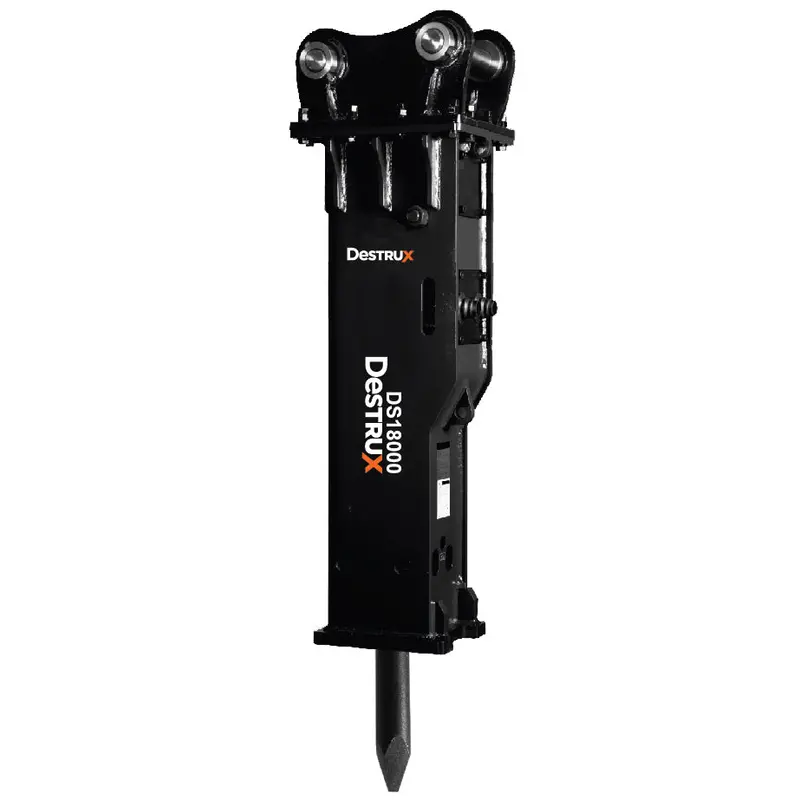 Destrux Hydraulic Breakers / Hammers | Ds-225 To Ds-18000 Model | Oil Flow Range 5-79 Gpm | For Excavators & Skid Steers 12