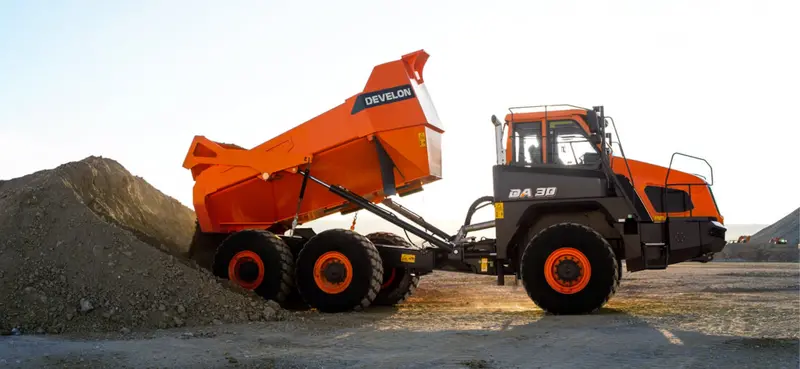 Develon | Articulated Dump Truck | Model Da30-5 | Capacity 22.0 Yd³ | Horsepower 362.1 Hp | For Heavy-Duty Earthmoving & Off-Road Hauling 1
