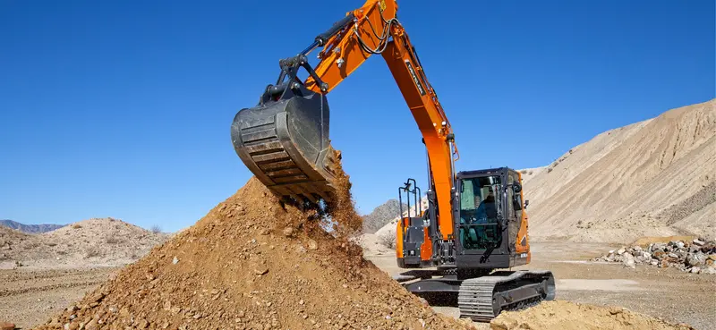 Develon | Crawler Excavator | Model Dx140lcr-7 | Dig Depth 19' 7" | 100.6 Hp | 17 Tons | For Confined Jobsite Power & Precision 1