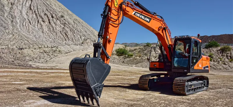 Develon | Crawler Excavator | Model Dx170lc-5 | Dig Depth 19' 11" | 127.3 Hp | 18.5 Tons | For Heavy-Duty Excavation & Transport-Friendly Operations 1
