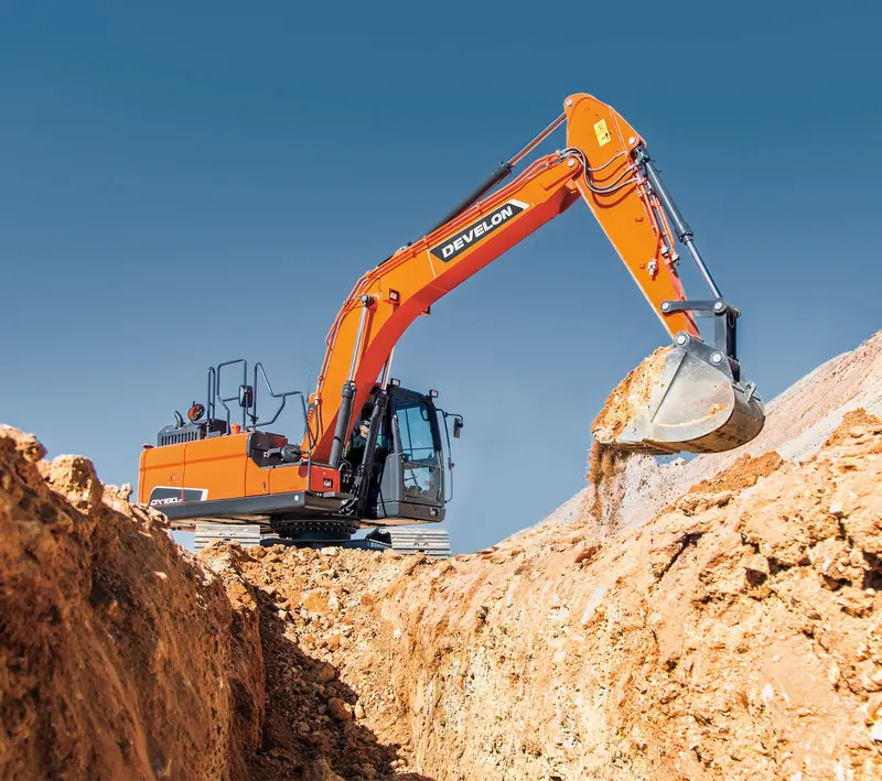 Develon | Crawler Excavator | Model Dx180lc-5 | Dig Depth 20' 0" | 127.3 Hp | 18.8 Tons | For Heavy-Duty Excavation & Precision Earthmoving 3